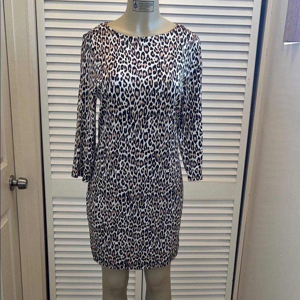 Tommy Bahama Animal Print Long Sleeve Dress